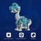 3D Metal Puzzles for Kids,3D Metal Model Kits Mechanical Dinosaur Model Brachiosaurus,Steel 3D Puzzles Stainless Steel Ornaments for Adults Home Decor